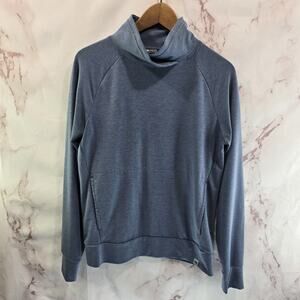 Outdoor Research Pullover Womens Medium Blue Aberdeen Sweatshirt Mock Shirt Thin